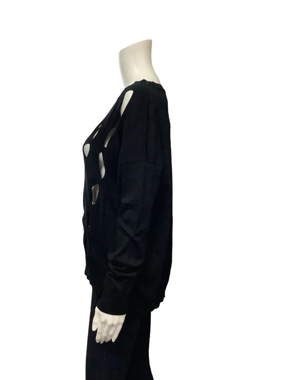Planet Crew Neck Cut Out Sweater Size: O/S